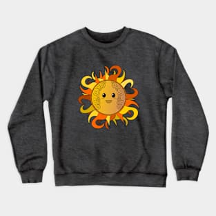 Kawaii Hippy sun Crewneck Sweatshirt